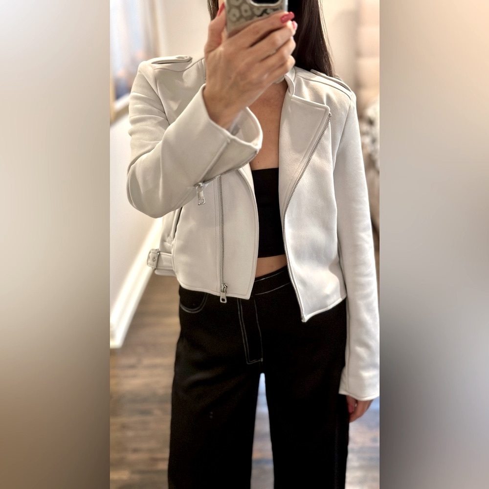 Banana Republic vegan suede Moto jacket